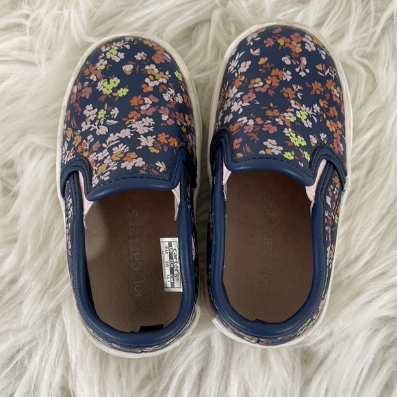 Carter's Floral Slip-On Shoes Baby Size 5 - Picture 5 of 12